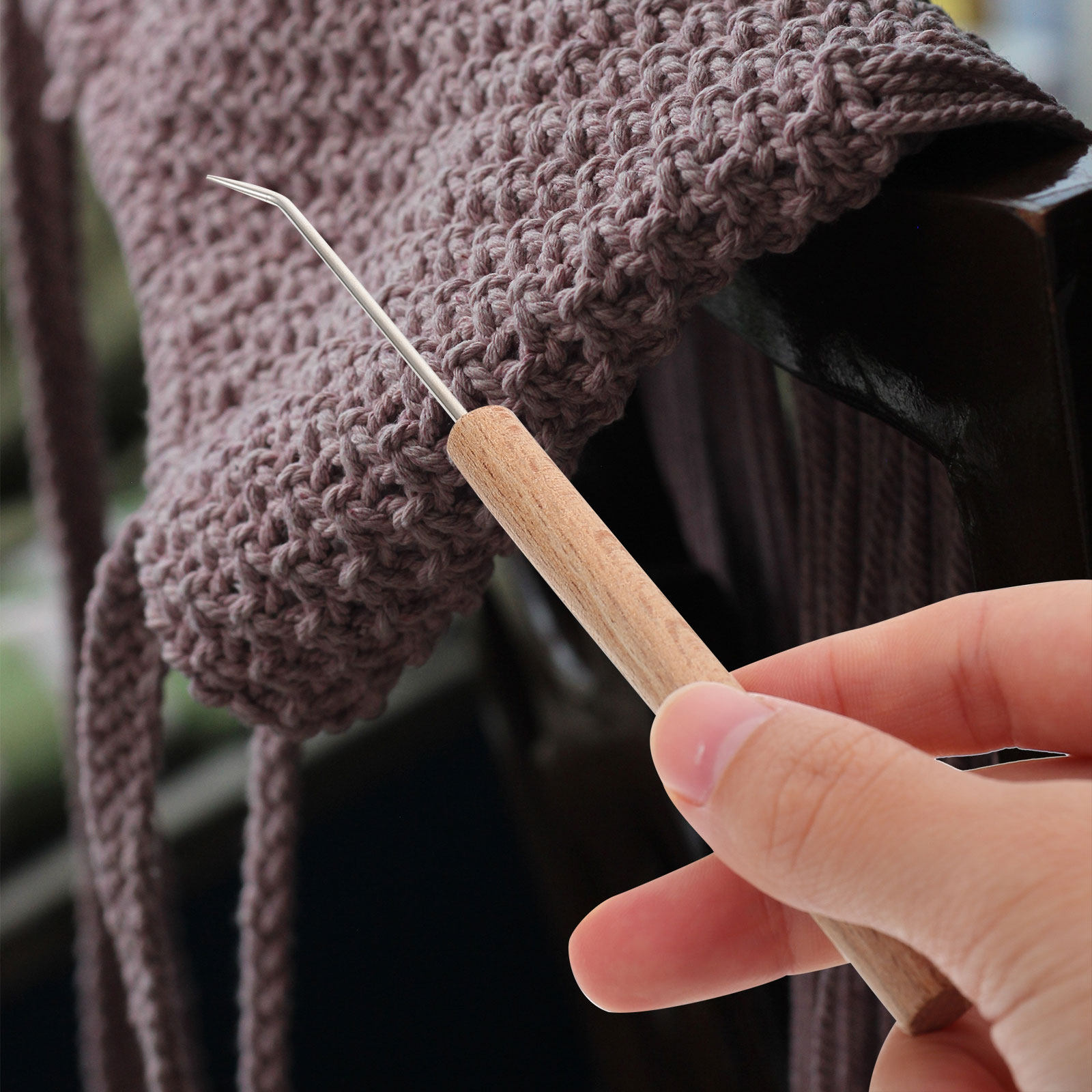 Crochet Hooks with Wooden Hand - đánh giá và giá Wooden Crochet Hooks Ergonomic Handle