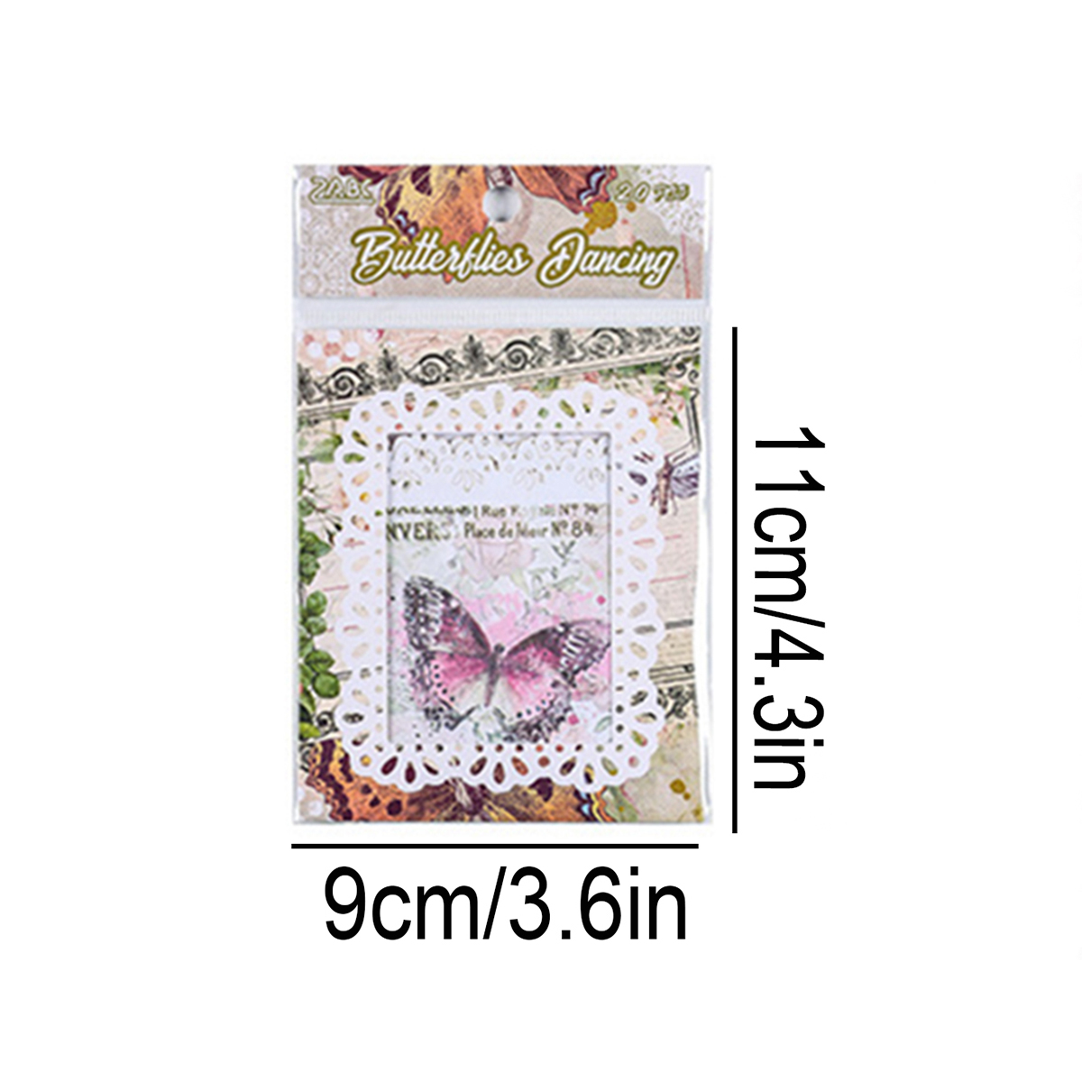 20pcs Non-Adhesive Vintage Flo - đánh giá và giá Scrapbooking