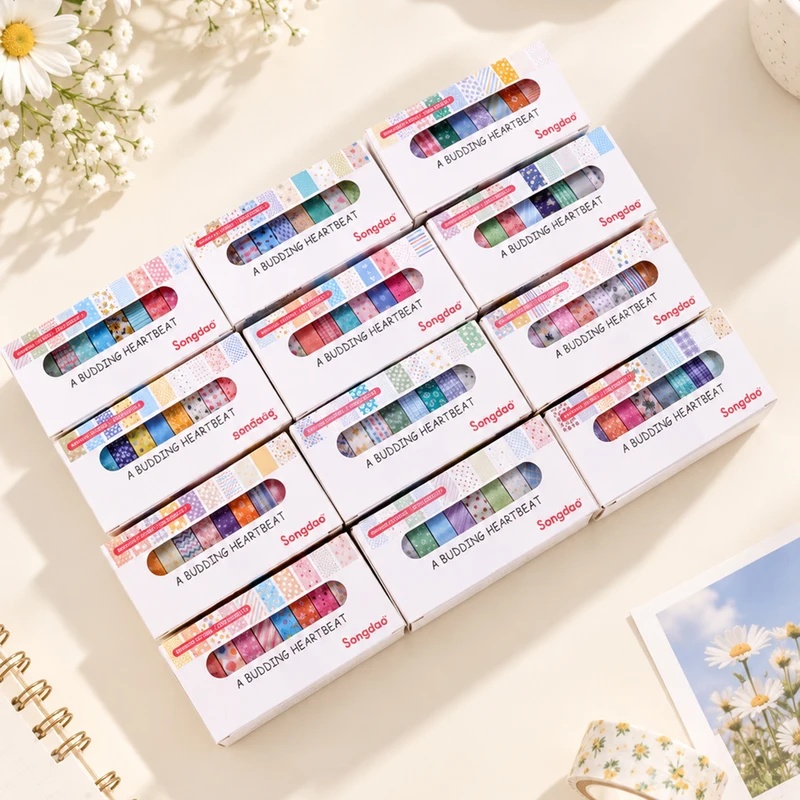 10 Rolls Floral Pastel Washi T - đánh giá và giá Scrapbooking