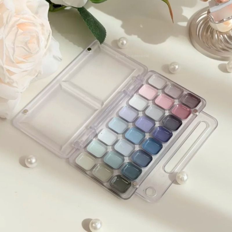 18/24Color Artist Grade Semi-D - đánh giá và giá Watercolor Paint Set Solid Pigment