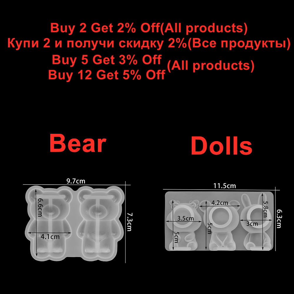 3D Phim Hoạt Hình Động Vật Búp - đánh giá và giá Silicone Epoxy Resin Molds Set
